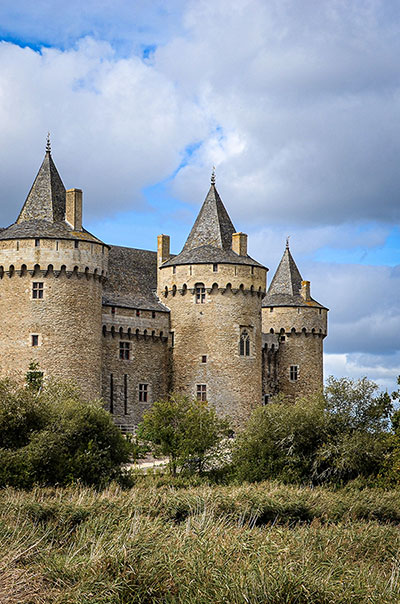 Vue du château de Suscinio en Bretagne